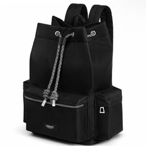 Versace Fragrances Black Unisex Drawstring Backpack! NWT!!!